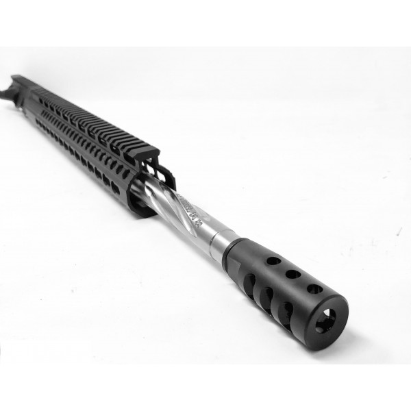 AR-15 5.56/.223 18" stainless steel spiral fluted upper assembly